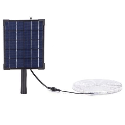 Aigostar - LED RGB Hämardatav päikesepaneeliga valgusriba LED/5W/3,2V 5+2m IP65 + kaugjuhtimispult