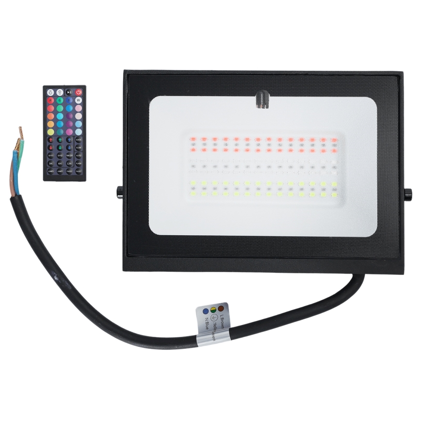 Aigostar - LED RGB hämardatav prožektor LED/50W/230V IP65 + kaugjuhtimispult