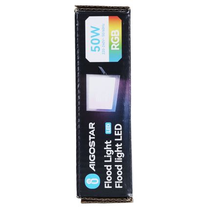Aigostar - LED RGB hämardatav prožektor LED/50W/230V IP65 + kaugjuhtimispult