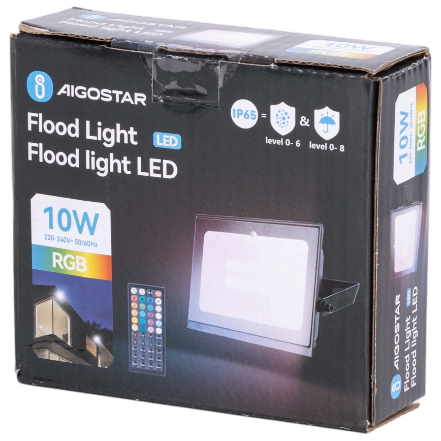Aigostar - LED RGB hämardatav reflektor LED/20W/230V IP65 + kaugjuhtimispult