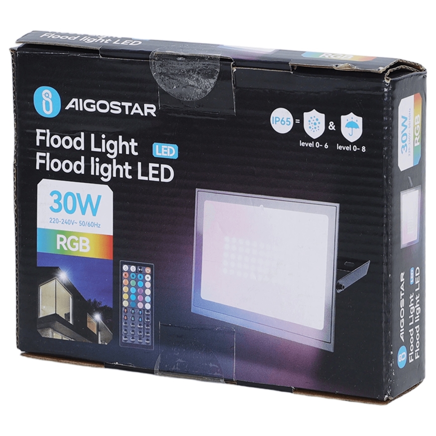 Aigostar - LED RGB hämardatav reflektor LED/30W/230V IP65 + kaugjuhtimispult