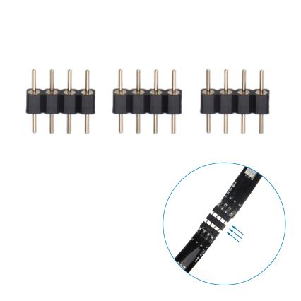 Aigostar - LED RGB Nutikas Hämardatav valgusriba 4x0,5m LED/4,5W/5V Wi-Fi + kaugjuhtimispult