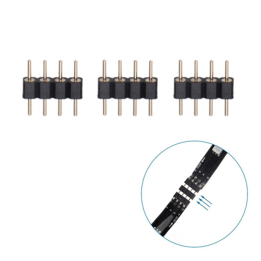 Aigostar - LED RGB Nutikas Hämardatav valgusriba 4x0,5m LED/4,5W/5V Wi-Fi + kaugjuhtimispult