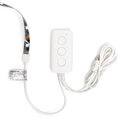 Aigostar - LED RGB Nutikas Hämardatav valgusriba 4x0,5m LED/4,5W/5V Wi-Fi + kaugjuhtimispult