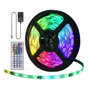 Aigostar - LED RGB Hämardatav väliriba 5m LED/24W/12/230V IP65 + pult