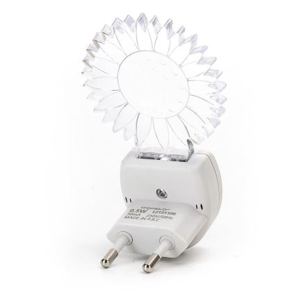 Aigostar - LED RGB öövalgus anduriga LED/0,5W/230V päike