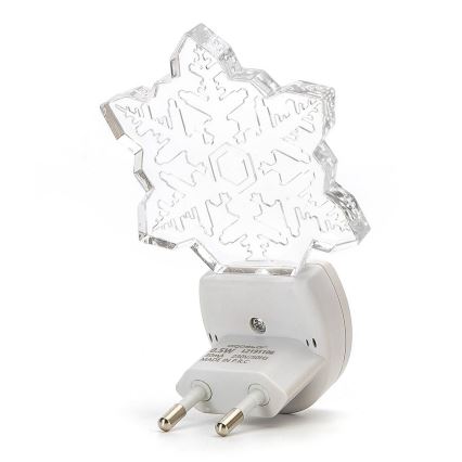 Aigostar - LED RGB Öövalgusti hämardusanduriga LED/0,5W/230V lumehelves