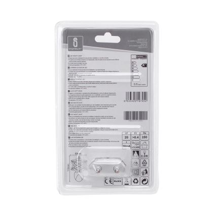 Aigostar - LED RGB Öövalgusti hämardusanduriga LED/0,5W/230V lumehelves
