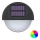 Aigostar - LED RGB Päikesepaneeliga seinavalgusti LED/1W/1,2V must IP44 200 mAh