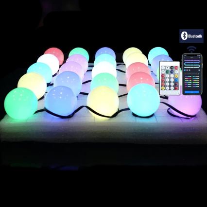 Aigostar - LED RGBIC Dekoratiivne valguskett 25xLED/5W/USB 10 m mitmevärviline