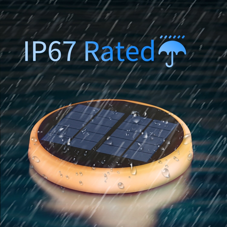 Aigostar - LED RGBIC Päikesepaneeliga valgusti LED/0,6W/3,7V IP65