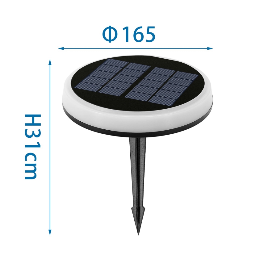 Aigostar - LED RGBIC Päikesepaneeliga valgusti LED/0,6W/3,7V IP65