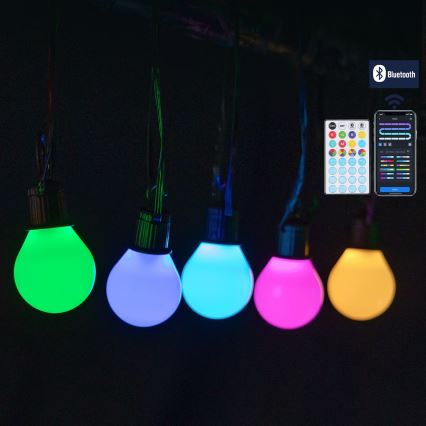 Aigostar - LED RGBICW nutikas välisvalguskett MESH 25xLED 5 m IP44 + kaugjuhtimispult