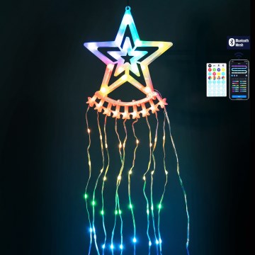 Aigostar - LED RGBICW Väljas jõulukaunistus 250xLED/230V 2,5m IP44 + kaugjuhtimispult