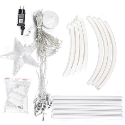 Aigostar - LED RGBICW Väljas jõulukaunistus 165xLED/230V 1,8m IP44 + kaugjuhtimispult