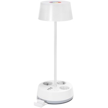 Aigostar - LED RGBW dimmerdatav lamp, mille pistikut ja USB LED/4.6W/230V 3000/4000/6500K valge