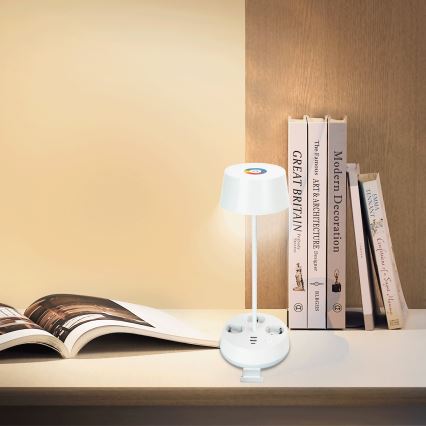 Aigostar - LED RGBW dimmerdatav lamp, mille pistikut ja USB LED/4.6W/230V 3000/4000/6500K valge