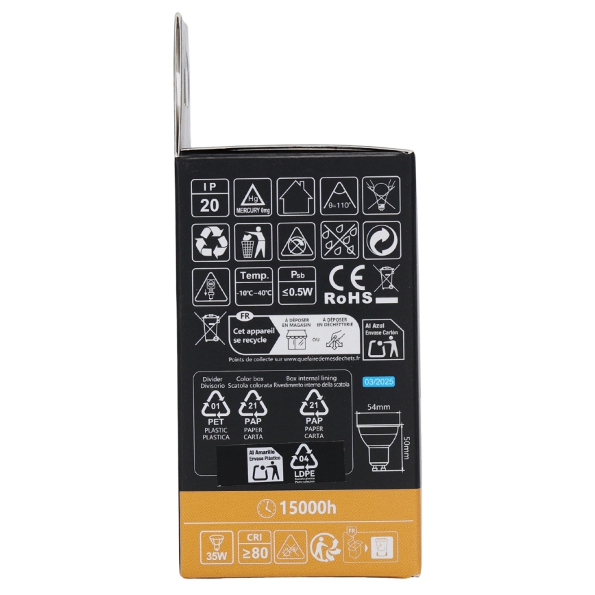 Aigostar - LED RGBW hämardatav pirn GU10/4,8W/230V 3000K + kaugjuhtimispult