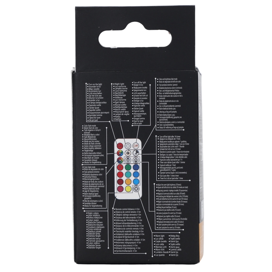 Aigostar - LED RGBW hämardatav pirn GU10/4,8W/230V 3000K + kaugjuhtimispult