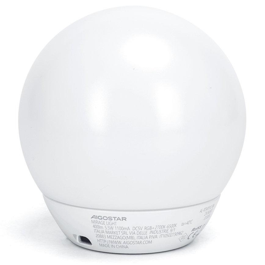 Aigostar - LED RGBW Hämardatav laualamp LED/5,5W/5V Wi-Fi + kaugjuhtimispult