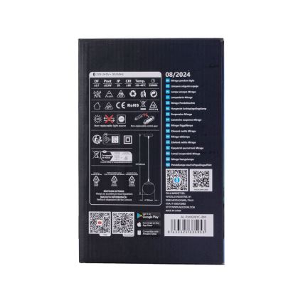 Aigostar - LED RGBW Hämardatav lühter MESH LED/8W/230V 2700-6500K valge + kaugjuhtimispult