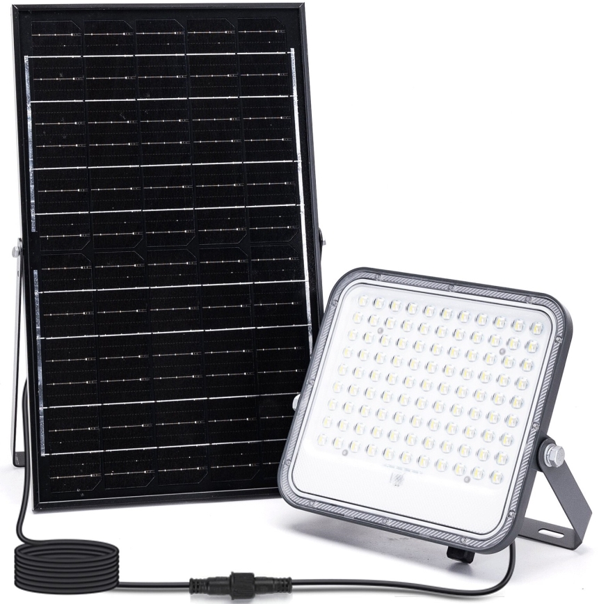 Aigostar - LED RGBW Hämardatav päikesepaneeliga prožektor LED/150W/3,4V IP66 12000 mAh + kaugjuhtimispult