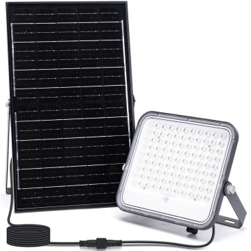 Aigostar - LED RGBW Hämardatav päikesepaneeliga prožektor LED/150W/3,4V IP66 + kaugjuhtimispult