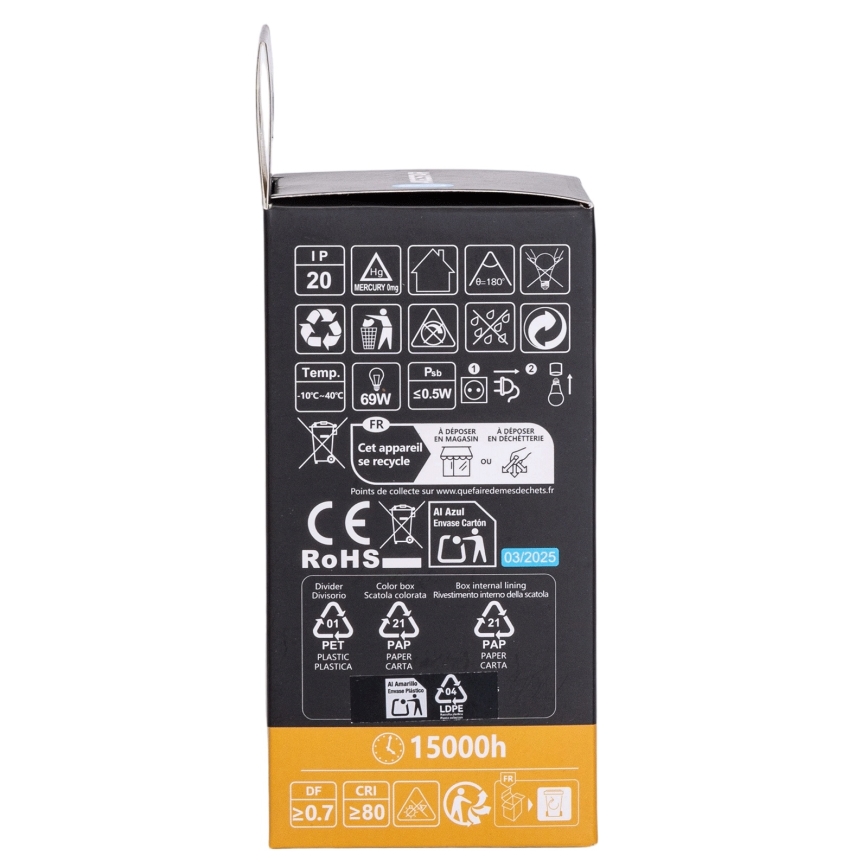 Aigostar - LED RGBW hämardatav pirn A60 E27/10W/230V 3000K + kaugjuhtimispult