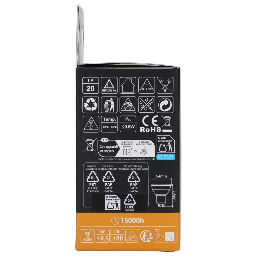 Aigostar - LED RGBW hämardatav pirn GU10/6W/230V 3000K + kaugjuhtimispult