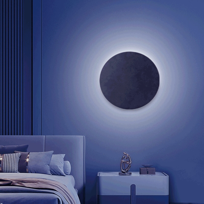 Aigostar - LED RGBW Hämardatav seinavalgusti MESH Nutikas LED/12W/230V 2700-6500K must + kaugjuhtimispult