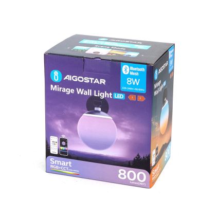 Aigostar - LED RGBW Hämardatav seinavalgusti MESH Nutikas LED/8W/230V + kaugjuhtimispult