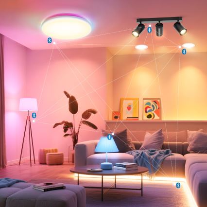 Aigostar - LED RGBW hämardatav punktvalgusti MESH 3xLED/4,9W/230V 2700-6500K valge + kaugjuhtimispult