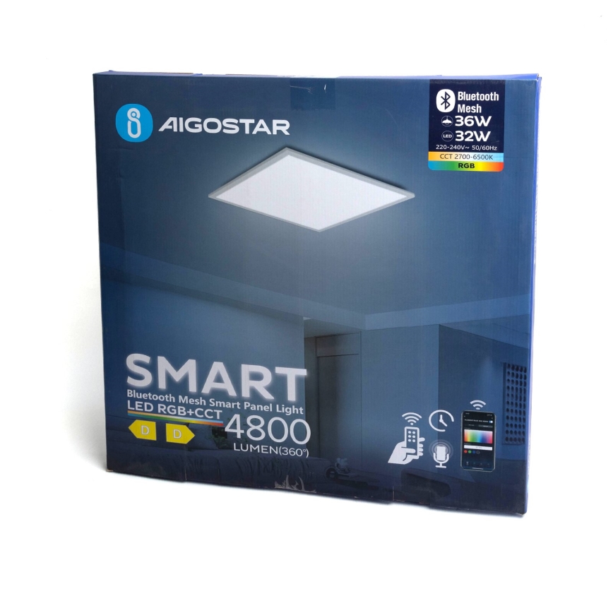 Aigostar - LED RGBW Hämardatav süvistatav paneel MESH LED/36W/230V 60x60 cm