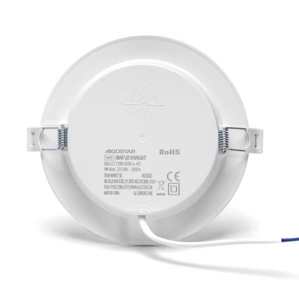 Aigostar - LED RGBW Hämardatav süvistatav valgusti LED/9W/230V 2700-6500K d. 14,5 cm Wi-Fi