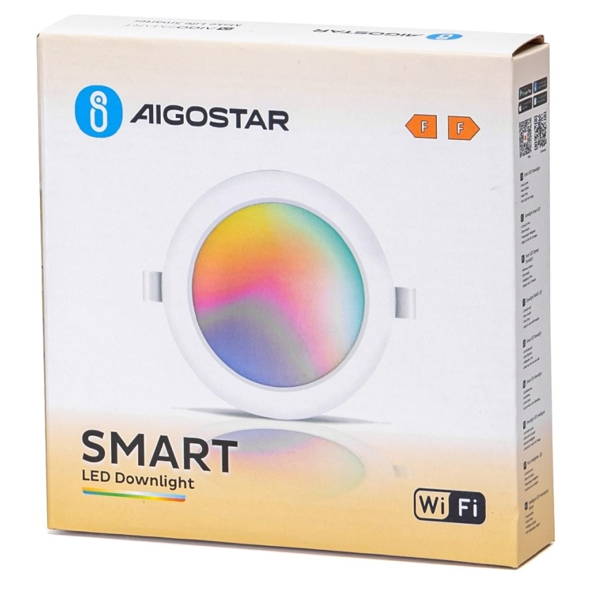 Aigostar - LED RGBW Hämardatav süvistatav valgusti LED/9W/230V 2700-6500K d. 14,5 cm Wi-Fi