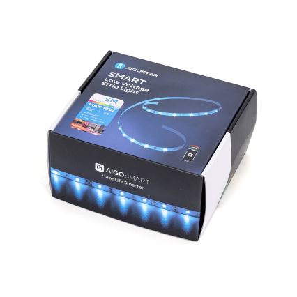 Aigostar - LED RGBW Hämardatav valgusriba LED/18W/12V 2x5 m Wi-Fi