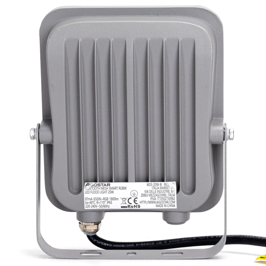 Aigostar - LED RGBW Hämardatav prožektor MESH Nutikas LED/20W/230V 6500K IP65 + kaugjuhtimispult