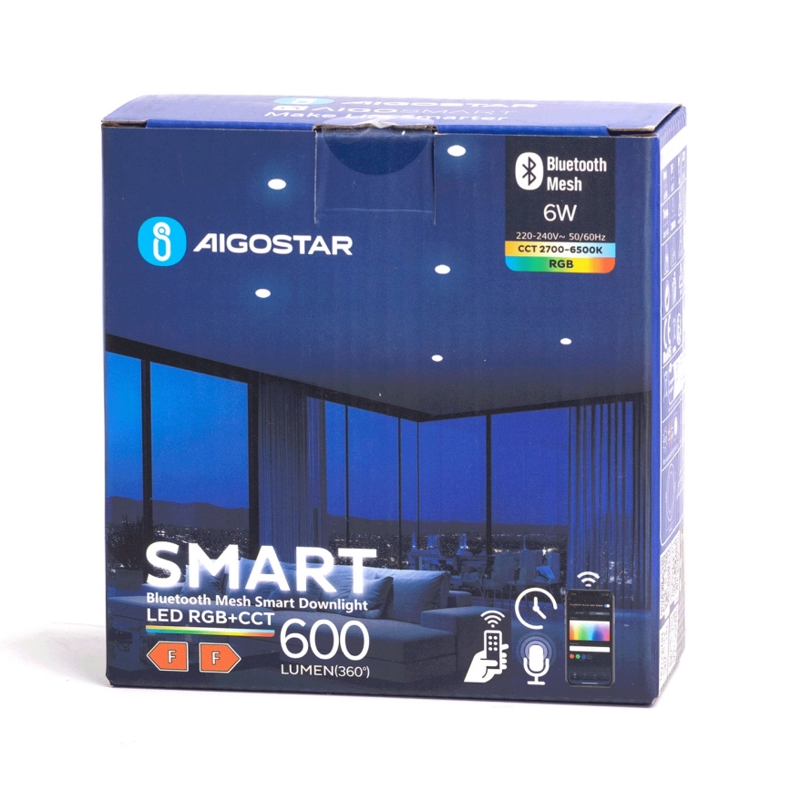 Aigostar - LED RGBW Hämardatav süvistatav valgusti vannituppa MESH Nutikas LED/6W/230V 2700-6500K IP44