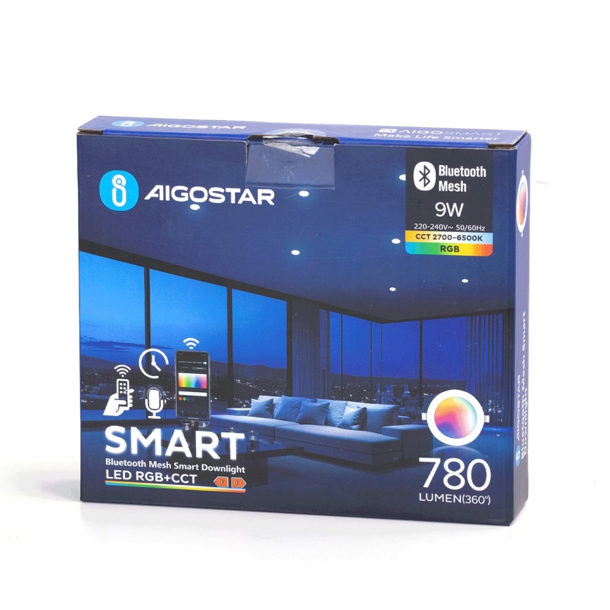 Aigostar - LED RGBW Hämardatav süvistatav valgusti vannituppa MESH Nutikas LED/9W/230V 2700-6500K IP44