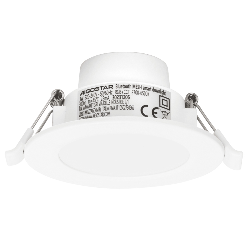 Aigostar - LED RGBW hämardatav vannitoa lae sisse paigaldatav valgusti MESH Smart LED/3W/230V 2700-6500K IP44