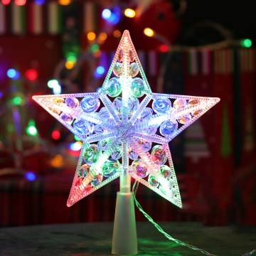 Aigostar - LED RGBY jõulutäht 10xLED/3xAA