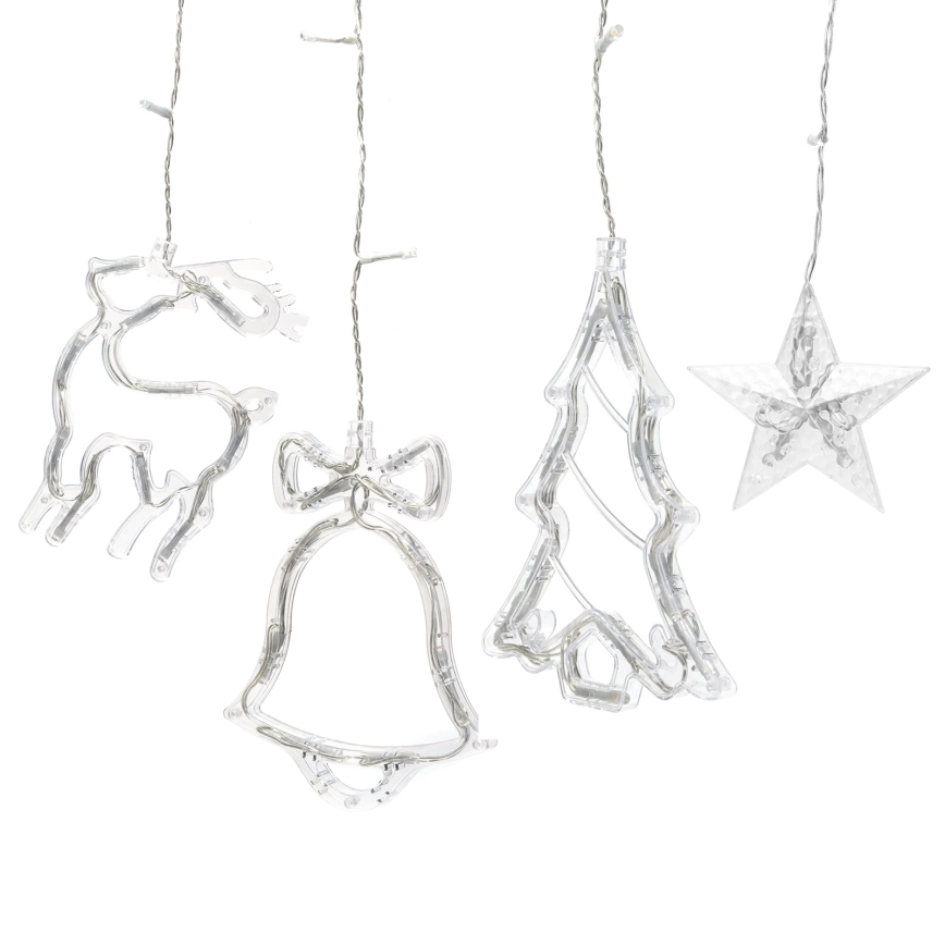 Aigostar - LED RGBY välitingimustele mõeldud jõulutuled 120xLED/8 režiimi 3x0,6m IP44 mitmevärviline + kaugjuhtimispult