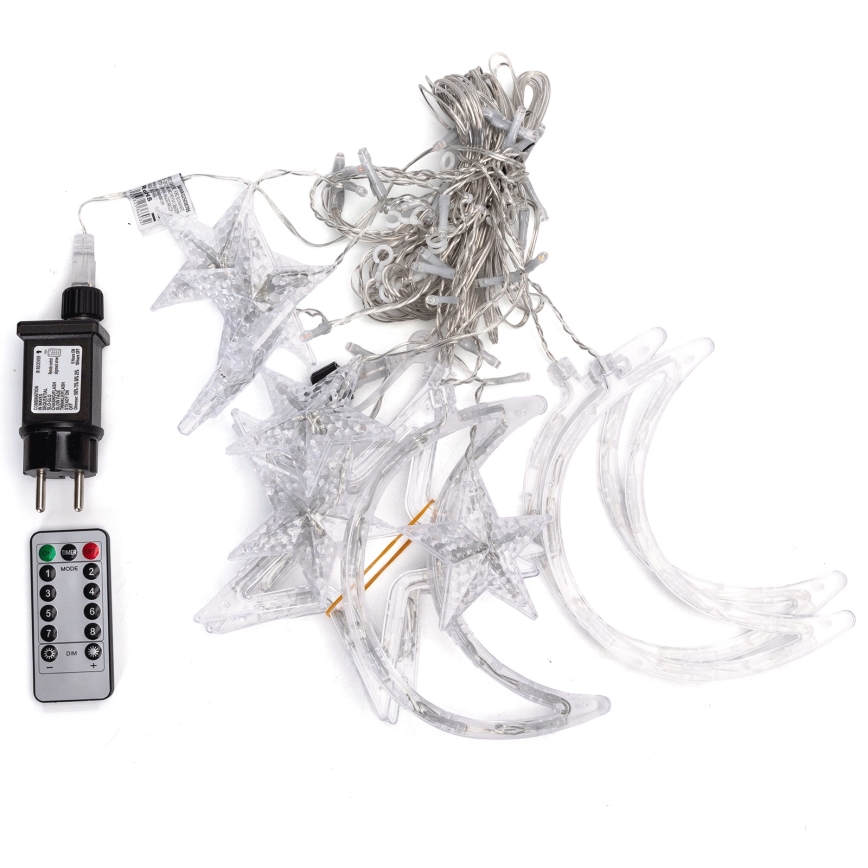 Aigostar - LED RGBY välitingimustes kasutamiseks mõeldud jõulutuled 120xLED/8 valgusrežiimi 3x0,6m IP44 mitmevärviline + kaugjuhtimispult