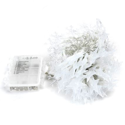 Aigostar - LED RGBY väljas kasutatav jõulukett 100xLED/8 funktsiooni 3xAA 10m IP44 tähed