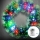 Aigostar - LED RGBY värviline välitingimustesse mõeldud jõulupärg, 72 LED-i, 3× AA patareidega, läbimõõt 50 cm, IP44