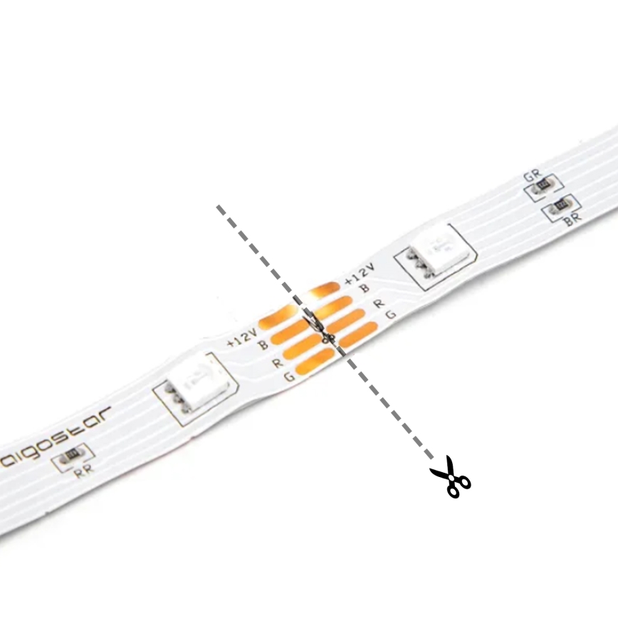 Aigostar - LED Riba 2m LED/4,9W/5V 2700K IP65 must