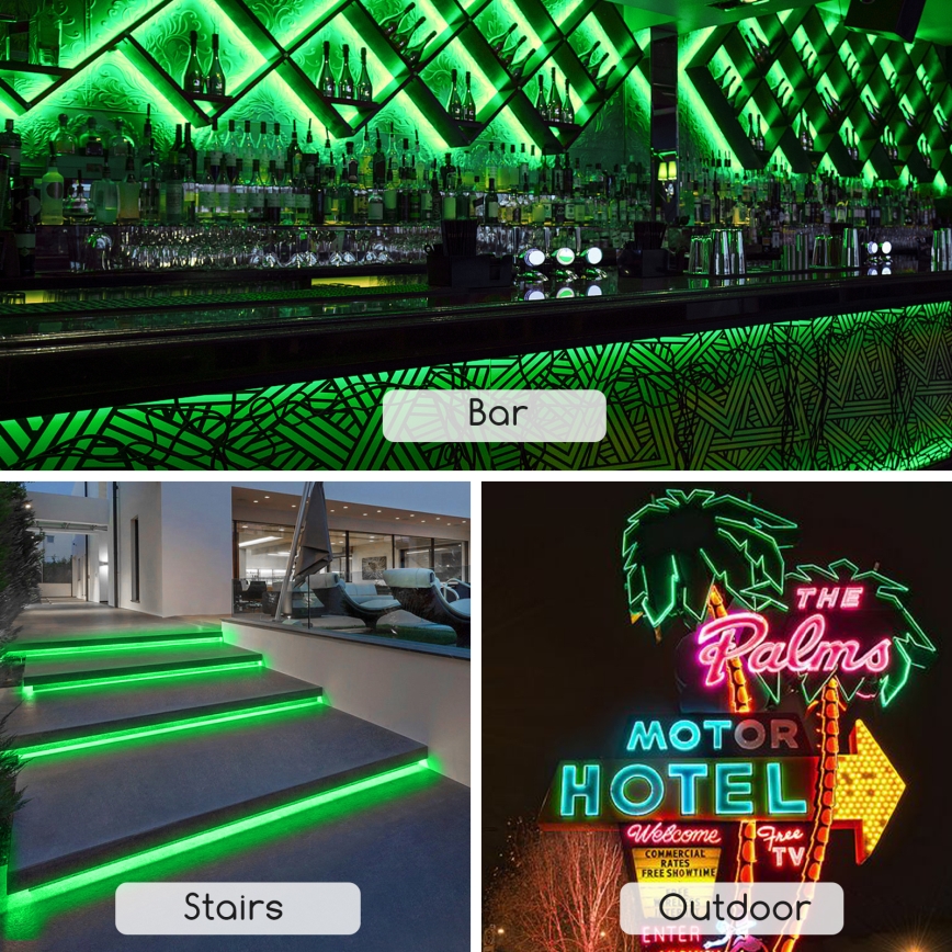 Aigostar - LED Riba LED/350W/230V 50m roheline IP65