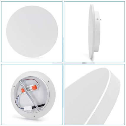 Aigostar - LED seinalamp LED/12W/230V 6500K 25 cm valge