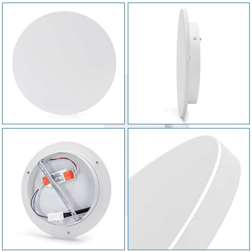 Aigostar - LED seinalamp LED/12W/230V 6500K 25 cm valge