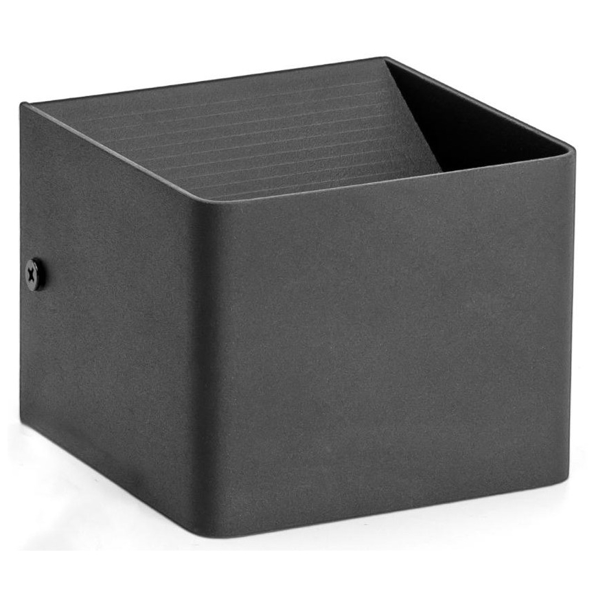 Aigostar - LED Seinavalgusti LED/5,5W/230V 10x10 cm must